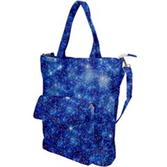 Blurred Star Snow Christmas Spark Shoulder Tote Bag by HermanTelo