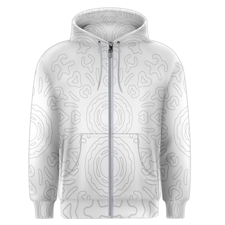 Circle Vector Background Abstract Men s Zipper Hoodie