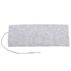 Circle Vector Background Abstract Roll Up Canvas Pencil Holder (s)