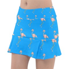 Flamenco Birds Exotic Nice Pink Tennis Skirt