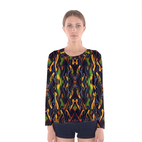 Abstract-a-5 Women s Long Sleeve Tee by ArtworkByPatrick