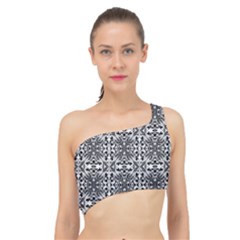 Abstract-a-6 Spliced Up Bikini Top 