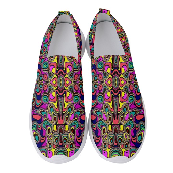 ABSTRACT-A-7 Women s Slip On Sneakers