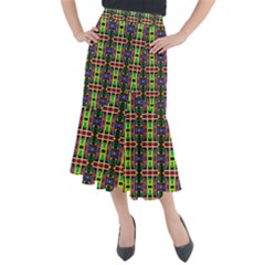 Abstract 8 Midi Mermaid Skirt