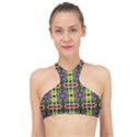 Abstract 8 High Neck Bikini Top View1