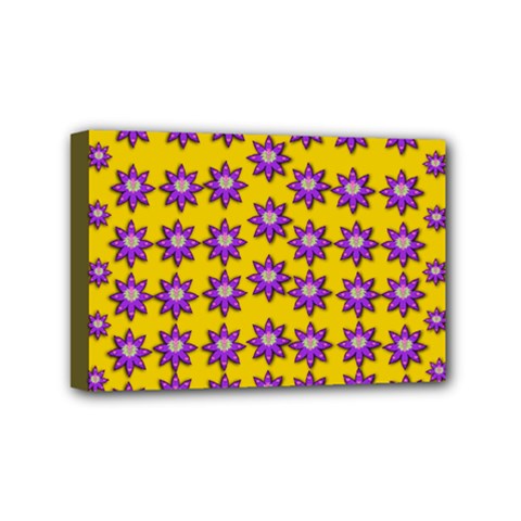 Lotus Bloom Always Live For Living In Peace Mini Canvas 6  X 4  (stretched) by pepitasart