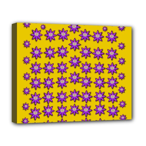 Lotus Bloom Always Live For Living In Peace Deluxe Canvas 20  X 16  (stretched) by pepitasart