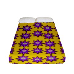 Lotus Bloom Always Live For Living In Peace Fitted Sheet (full/ Double Size) by pepitasart