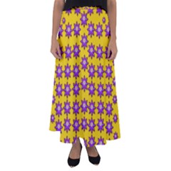 Lotus Bloom Always Live For Living In Peace Flared Maxi Skirt by pepitasart