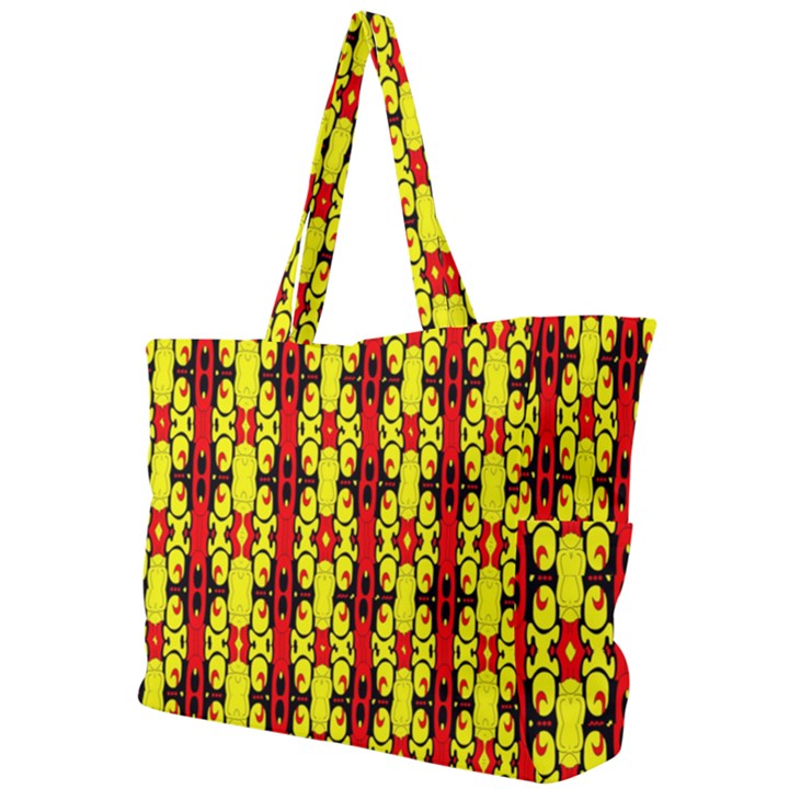 RED BLACK YELLOW-9 Simple Shoulder Bag