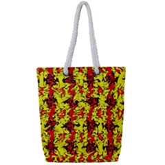 Rby-9 1 Full Print Rope Handle Tote (small) by ArtworkByPatrick