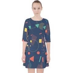 Background Backdrop Geometric Pocket Dress by Wegoenart