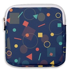 Background Backdrop Geometric Mini Square Pouch by Wegoenart