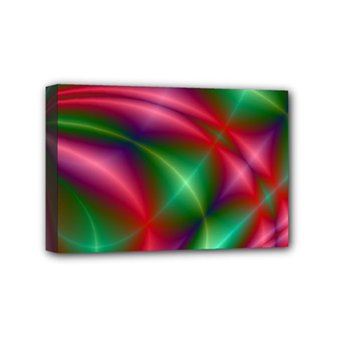 Background Fractal Shining Elegant Mini Canvas 6  X 4  (stretched) by Wegoenart