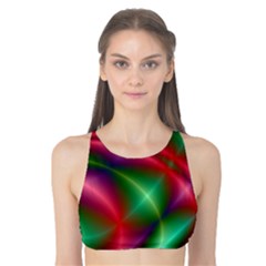 Background Fractal Shining Elegant Tank Bikini Top by Wegoenart