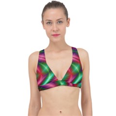 Background Fractal Shining Elegant Classic Banded Bikini Top