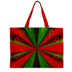 Abstract Art Fractal Modern Art Zipper Mini Tote Bag by Wegoenart