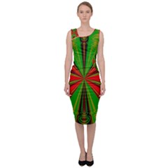 Abstract Art Fractal Modern Art Sleeveless Pencil Dress