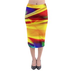 Color Concept Colors Colorful Midi Pencil Skirt by Wegoenart