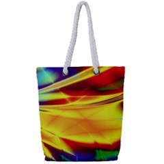 Color Concept Colors Colorful Full Print Rope Handle Tote (small) by Wegoenart