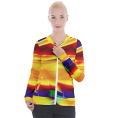 Color Concept Colors Colorful Casual Zip Up Jacket by Wegoenart