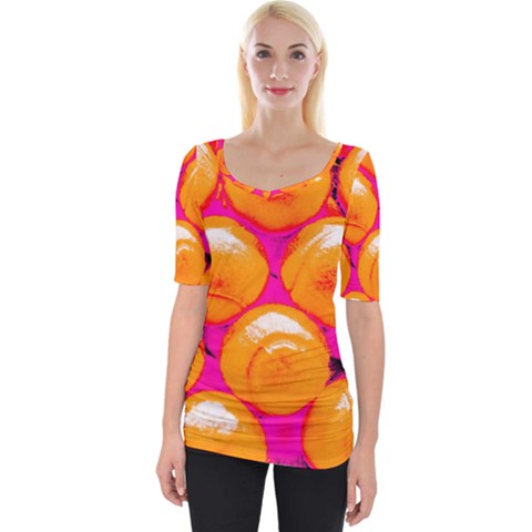 Pop Art Tennis Balls Wide Neckline Tee by essentialimage