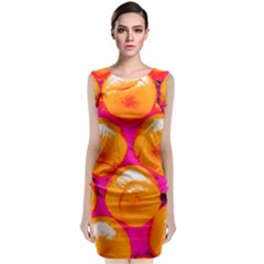 Pop Art Tennis Balls Sleeveless Velvet Midi Dress by essentialimage