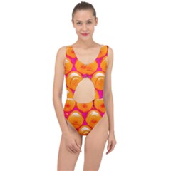 Pop Art Tennis Balls Center Cut Out Swimsuit by essentialimage