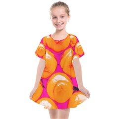 Pop Art Tennis Balls Kids  Smock Dress by essentialimage