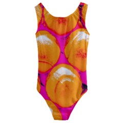 Pop Art Tennis Balls Kids  Cut-out Back One Piece Swimsuit