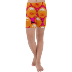 Pop Art Tennis Balls Kids  Lightweight Velour Capri Yoga Leggings by essentialimage