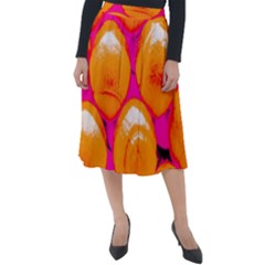 Pop Art Tennis Balls Classic Velour Midi Skirt  by essentialimage