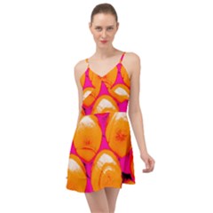 Pop Art Tennis Balls Summer Time Chiffon Dress by essentialimage