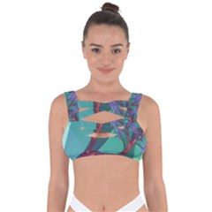 Art Fractal Artwork Creative Bandaged Up Bikini Top by Wegoenart