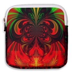 Digital Arts Fractals Futuristic Mini Square Pouch by Wegoenart