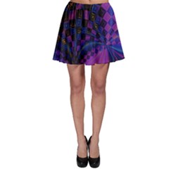 Background Silky Geometric Fractal Skater Skirt by Wegoenart