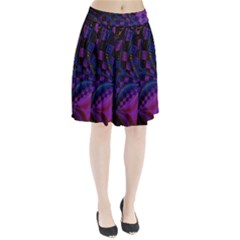 Background Silky Geometric Fractal Pleated Skirt by Wegoenart