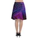 Background Silky Geometric Fractal Chiffon Wrap Front Skirt View2