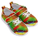 Artwork Digital Art Fractal Colors Kids  Velcro Strap Shoes View3