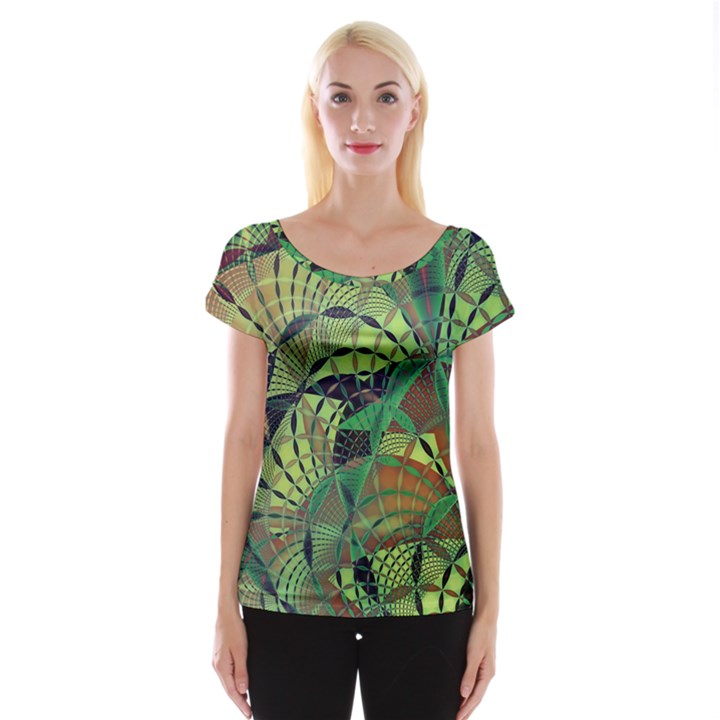 Design Background Concept Fractal Cap Sleeve Top