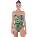 Design Background Concept Fractal Tie Back One Piece Swimsuit View1