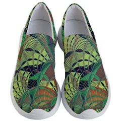 Design Background Concept Fractal Women s Lightweight Slip Ons by Wegoenart