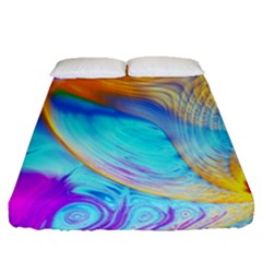 Artwork Digital Art Fractal Colors Fitted Sheet (queen Size) by Wegoenart