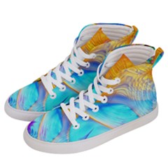 Artwork Digital Art Fractal Colors Men s Hi-top Skate Sneakers by Wegoenart