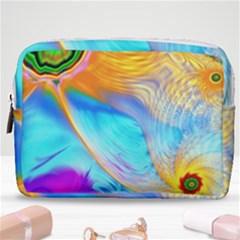 Artwork Digital Art Fractal Colors Make Up Pouch (medium) by Wegoenart