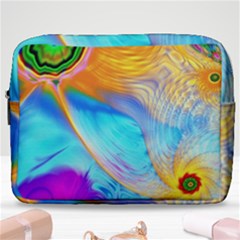 Artwork Digital Art Fractal Colors Make Up Pouch (large) by Wegoenart