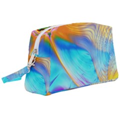 Artwork Digital Art Fractal Colors Wristlet Pouch Bag (large) by Wegoenart