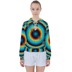 Art Artwork Fractal Digital Art Women s Tie Up Sweat