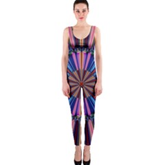 Artwork Fractal Geometrical Design One Piece Catsuit by Wegoenart