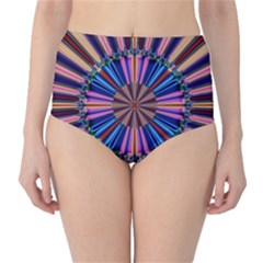 Artwork Fractal Geometrical Design Classic High-waist Bikini Bottoms by Wegoenart